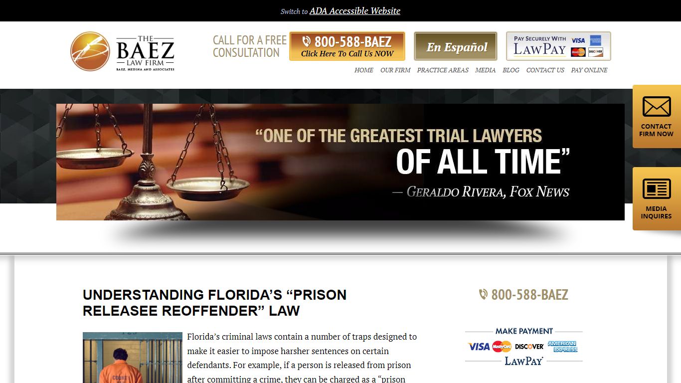 Understanding Florida’s “Prison Releasee Reoffender” Law